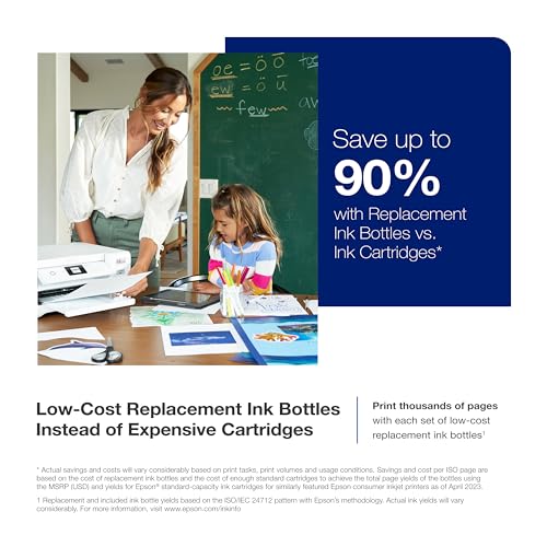 White Wireless All-in-One Supertank Printer with Scan, Copy and Auto 2-sided Printing Q557564