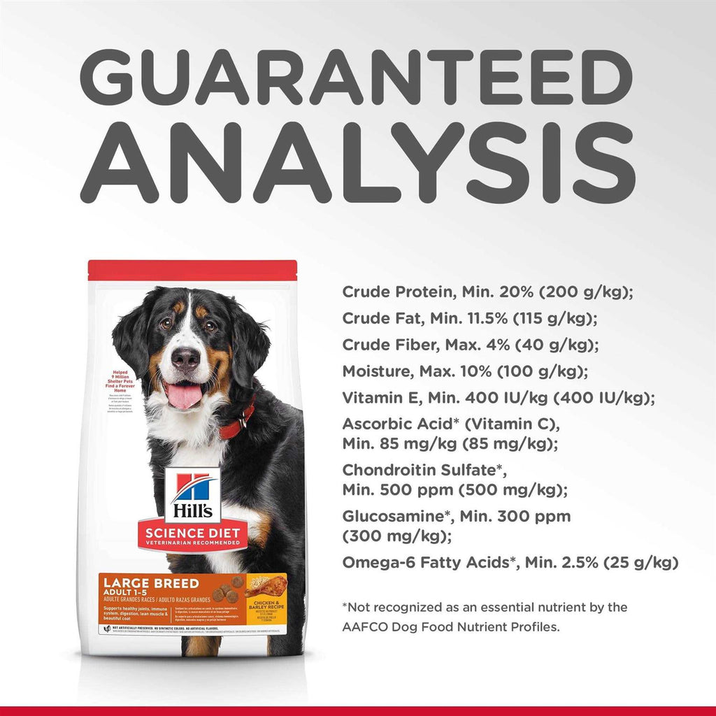 Adult Chicken & Barley Recipe Large Breed Dry Dog Food B6585
