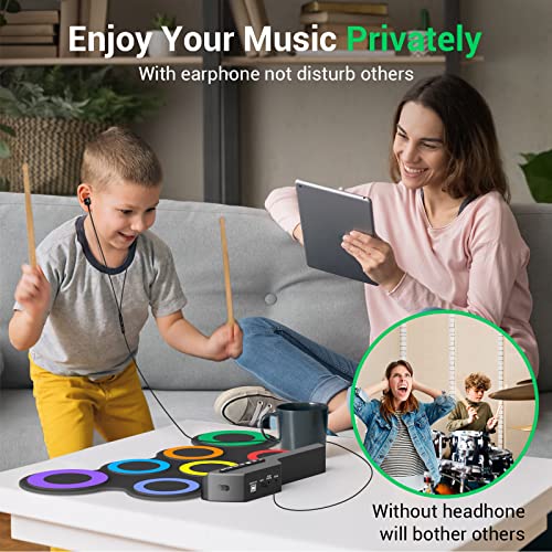 7-Pad Electric Drum Set with Headphone Q9532