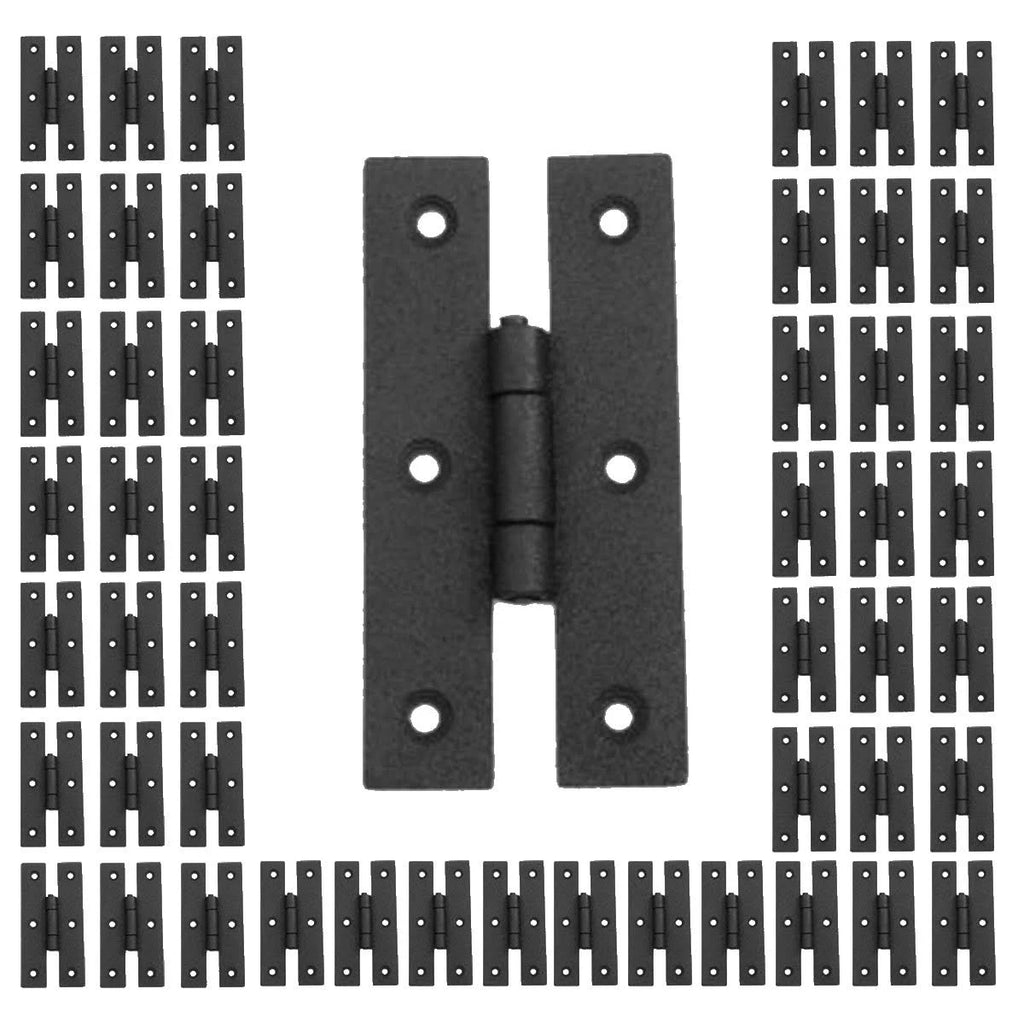50 Cabinet Hinge Black Iron H Flush Z1631