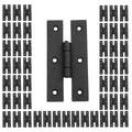 50 Cabinet Hinge Black Iron H Flush Z1631