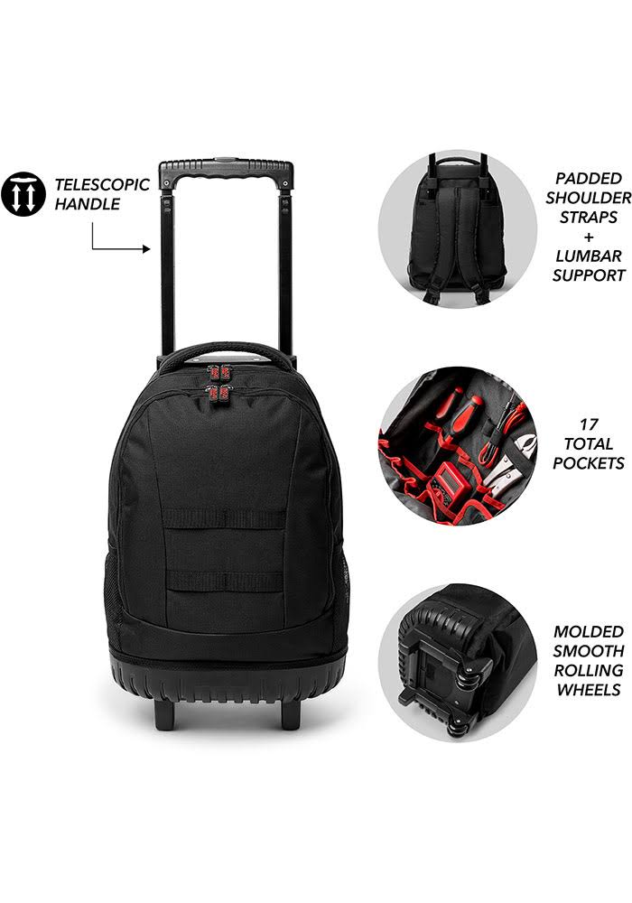 Brown Wheeled Backpack O107274
