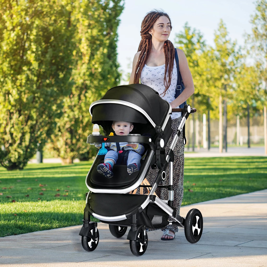 3 in 1 Convertible Newborn Bassinet Stroller U387