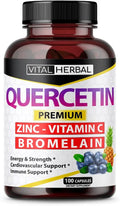 Quercetin with Bromelain Ashwagandha Capsules 100 Counts N736