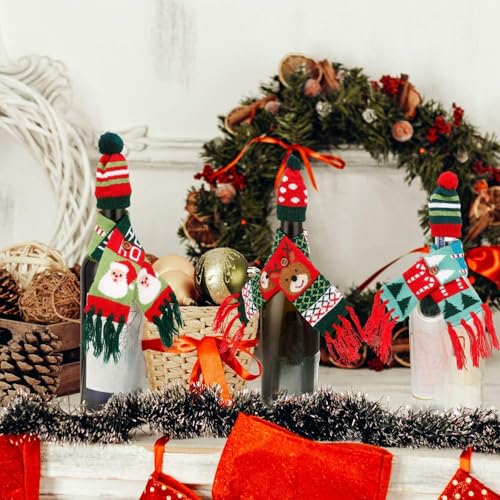 Christmas Wine Bottle Cover 6 Sets S53551