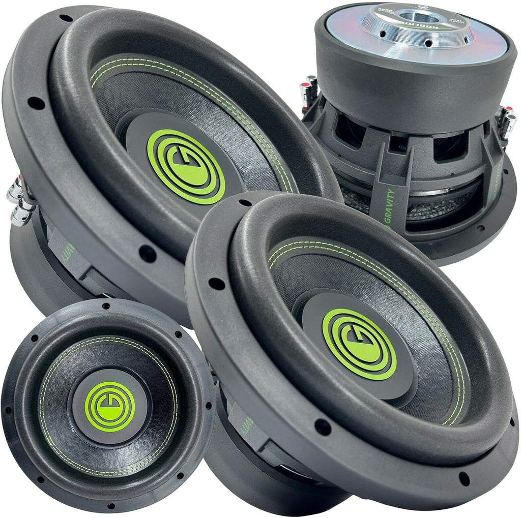 2X Gravity 10 Inch 2000 Watt Car Audio Subwoofer Pair 4 Ohm DVC L54011