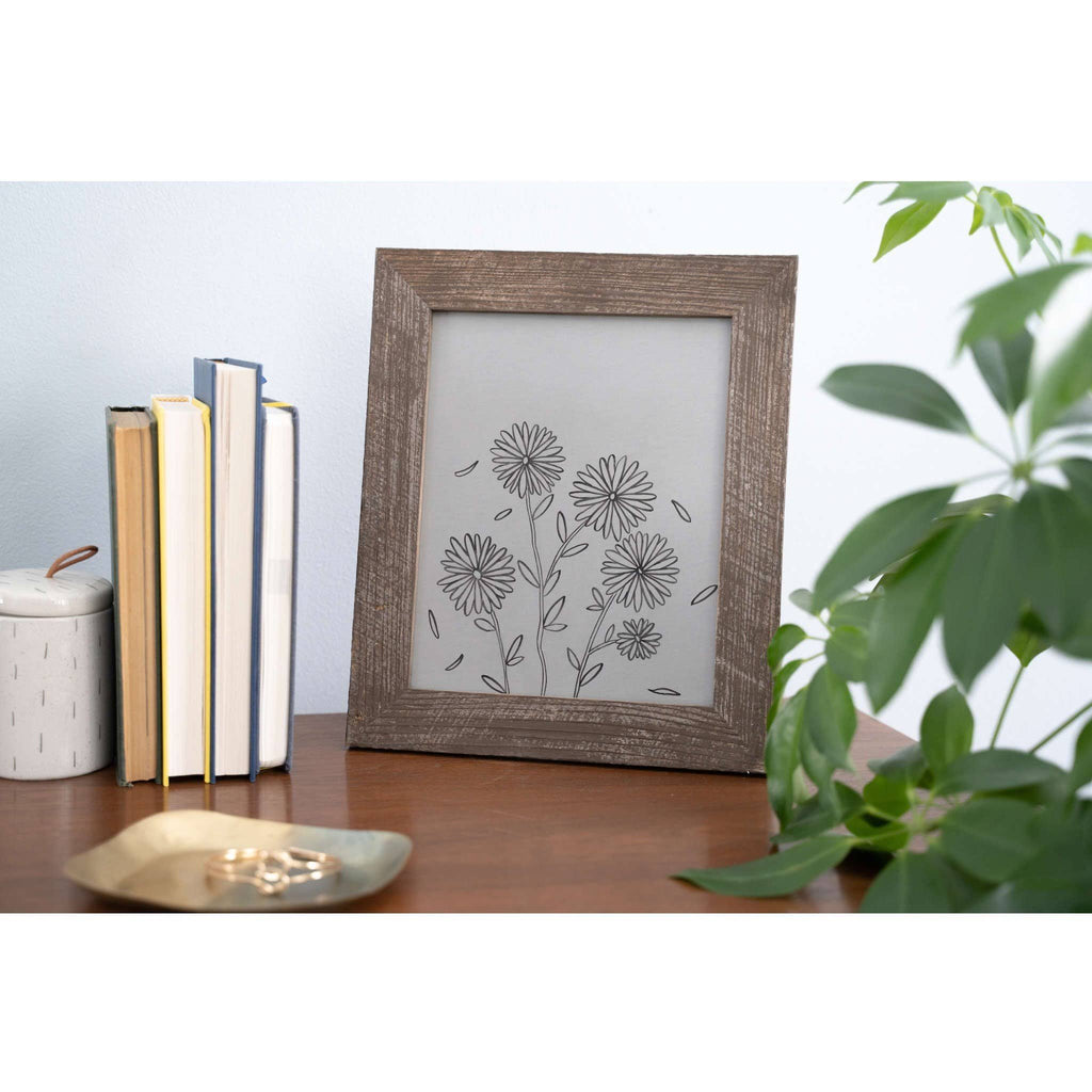 Rustic Farmhouse Espresso Wood Frame O707164