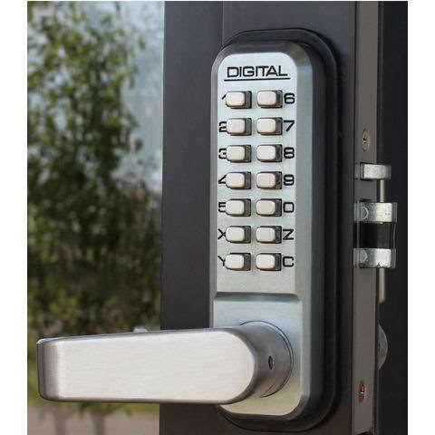 Mechanical Keyless Narrow Stile Lever Handle Lock with Double Sided Combination C19719