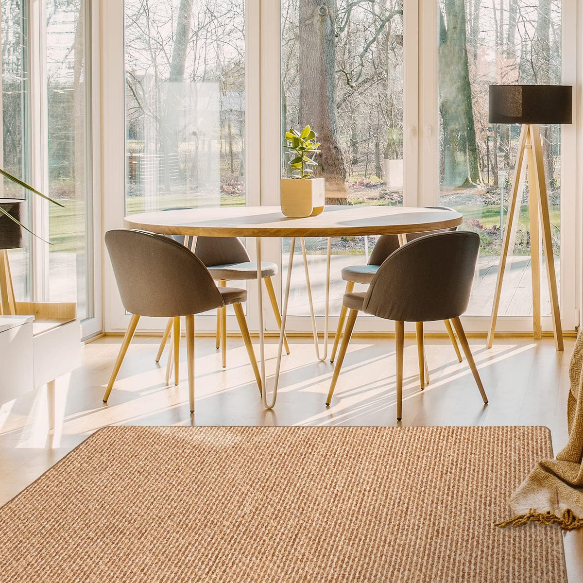 Skid-Resistant Carpet Runner Praline Brown 10 Feet X 36 Inches Q951