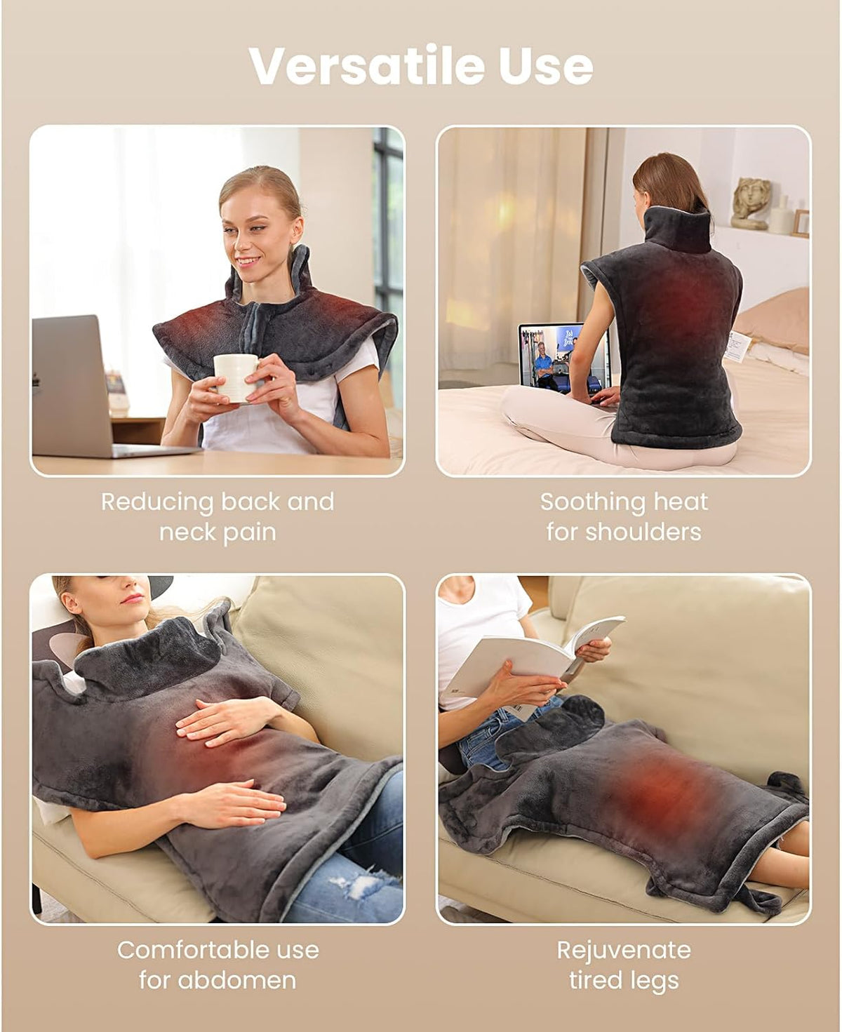 Weighted Electric Heating Pad, 24"x34" L57377