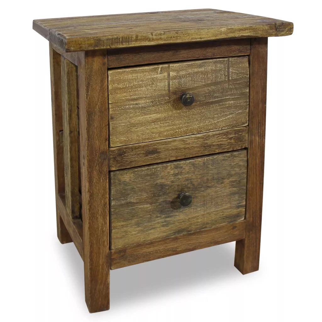 Solid Reclaimed Wood Nightstand L6395