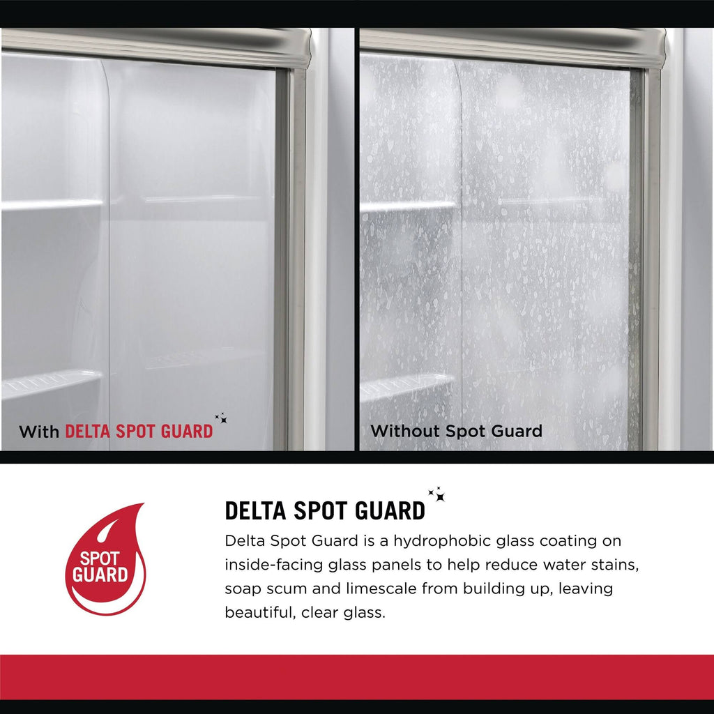 Bronze Sliding Semi Frameless Shower Door J97626