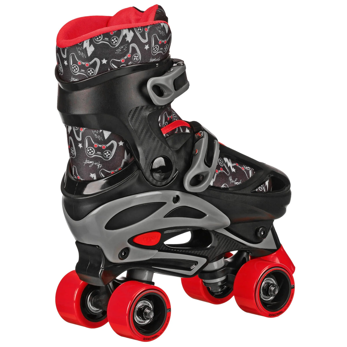 Boys 2-in-1 Roller/Inline Skates Black/Green A5159