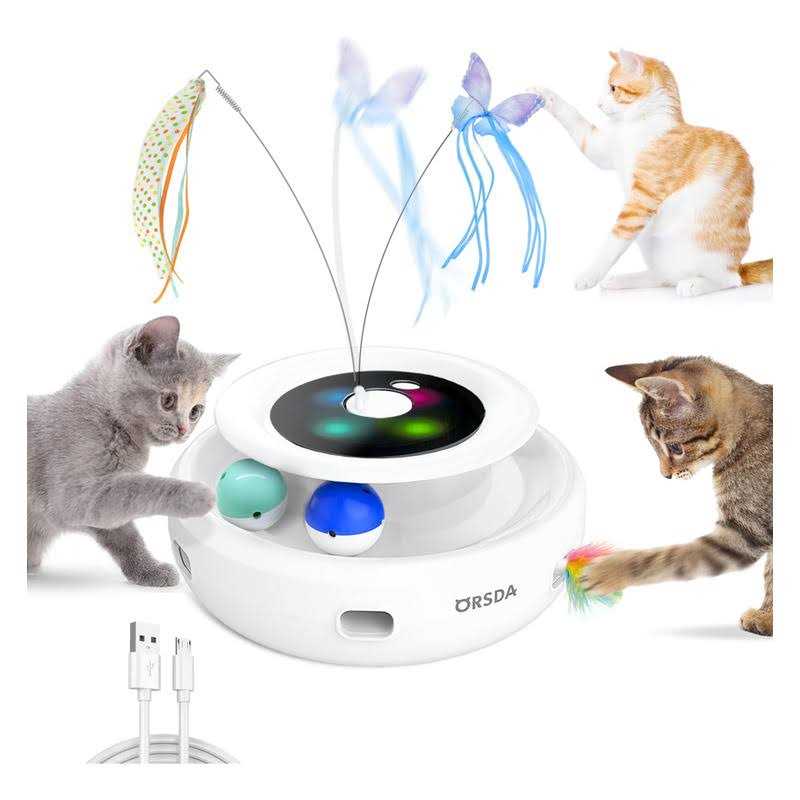 3-in-1 Rechargeable Interactive Cat Toys S8213