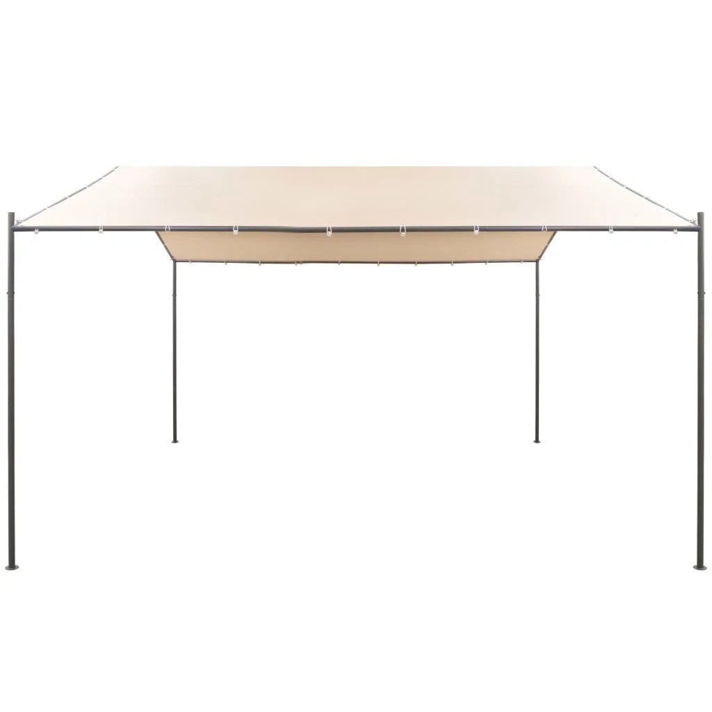 Beige Steel Gazebo Pavilion Tent Canopy T5901