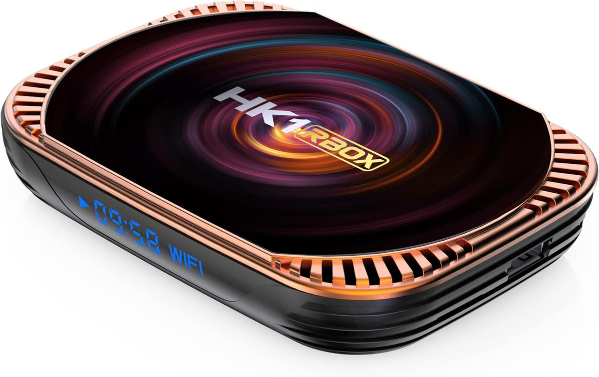 TV Box 4GB RAM 64GB ROM Dual-WiFi BT Quad Core 64 Bits 8K 1000M E153