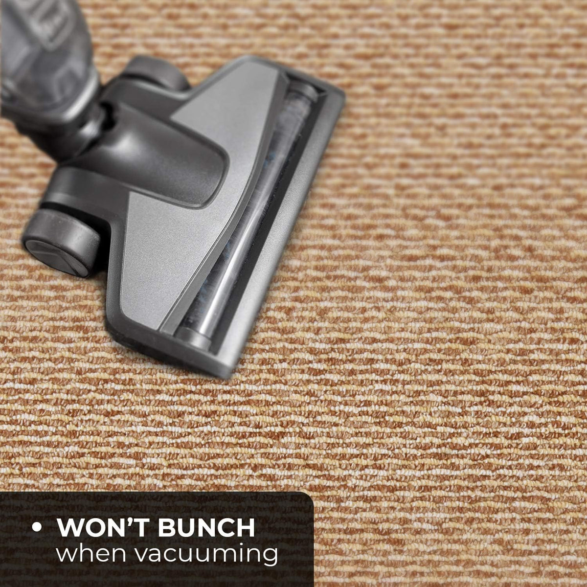 Skid-Resistant Carpet Runner Praline Brown 10 Feet X 36 Inches Q951