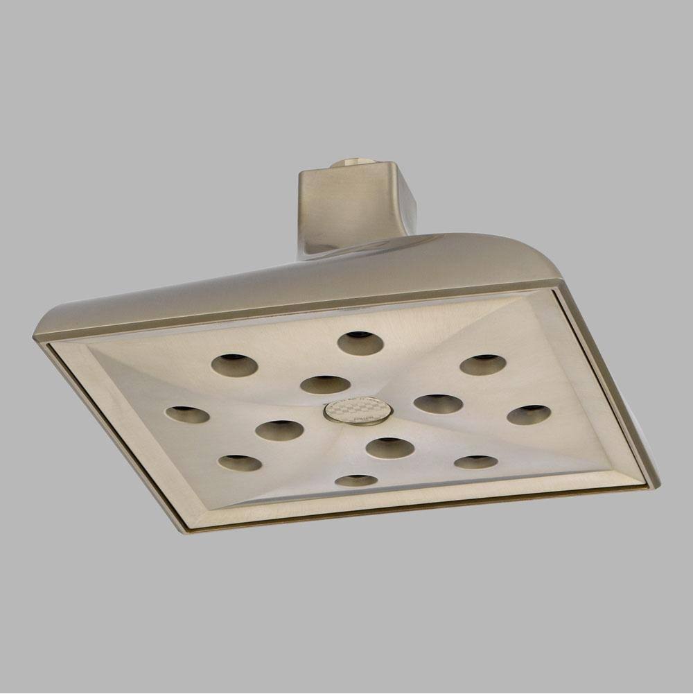Brushed Nickel Ceiling Mount Raincan Shower Head D298