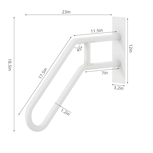 Heavy Duty Steel Handrail for Outdoor Steps M79844