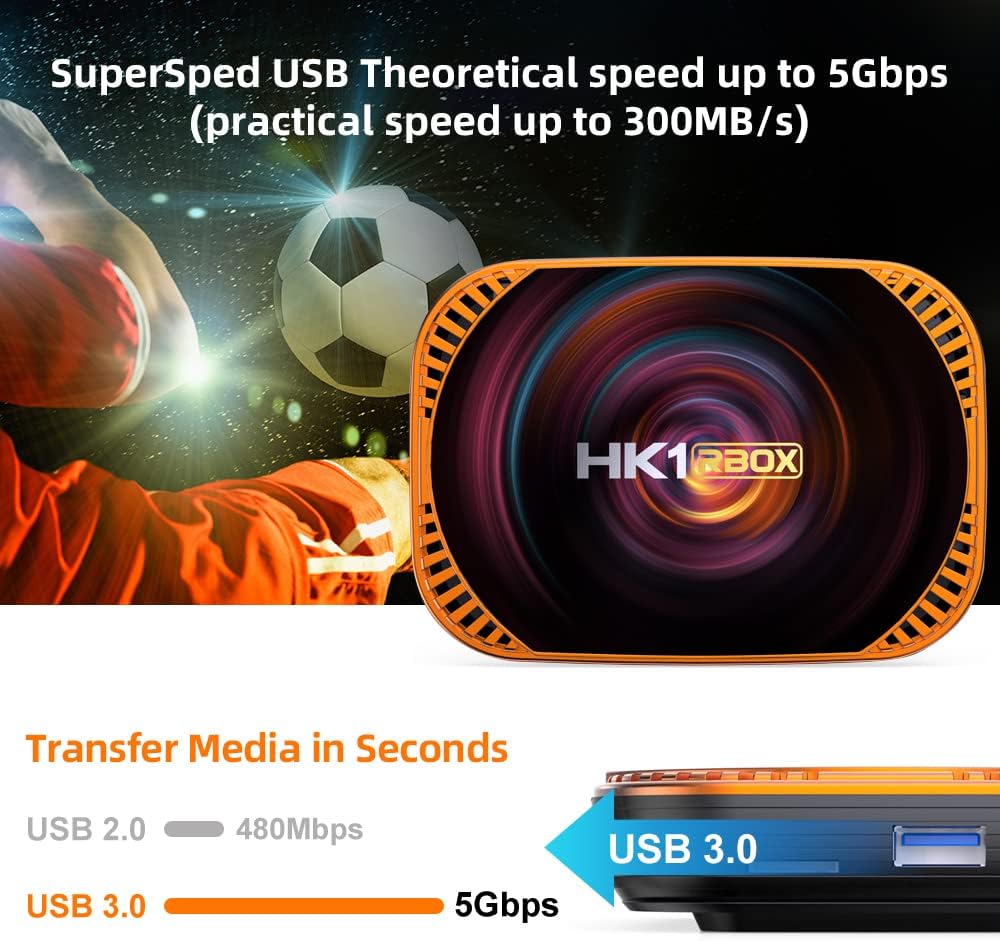 TV Box 4GB RAM 64GB ROM Dual-WiFi BT Quad Core 64 Bits 8K 1000M E153