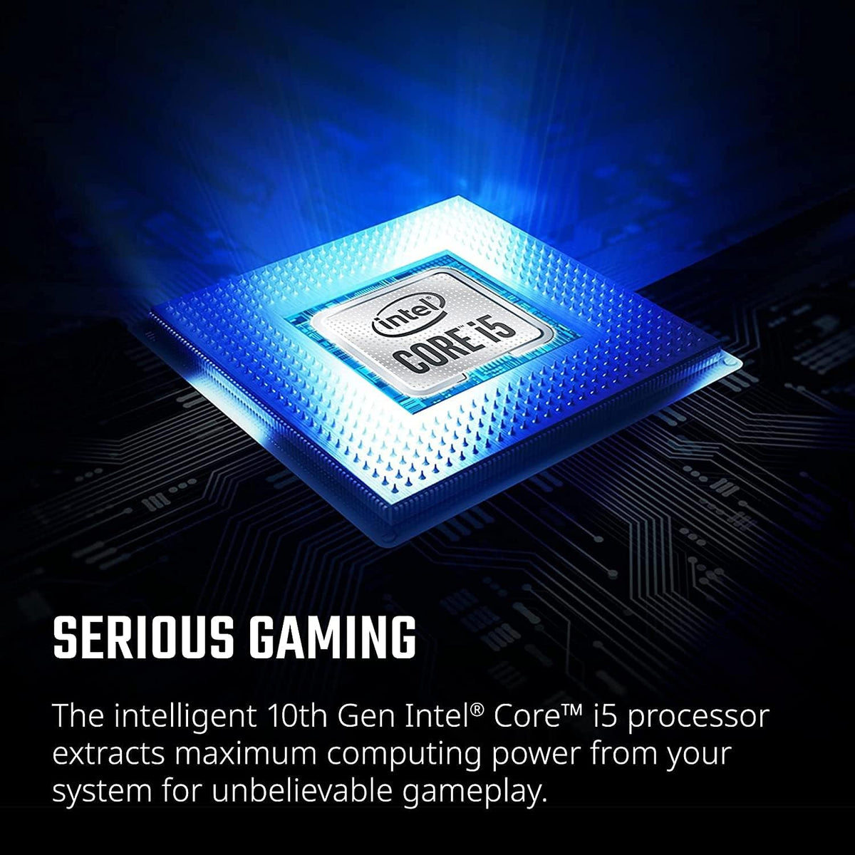 Black 15.6" FHD 144Hz Gaming Laptop with Intel Core i5, GeForce RTX 3050, 16GB RAM 512GB SSD P386050