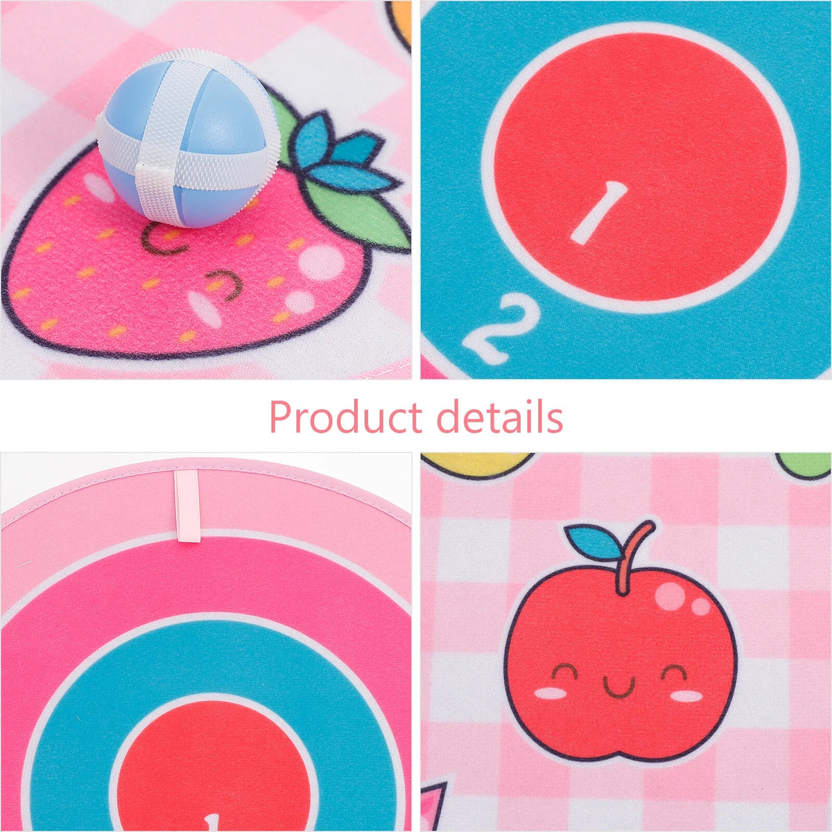 Fruit Pattern Dart Board Set Throwing Game Toy P68147