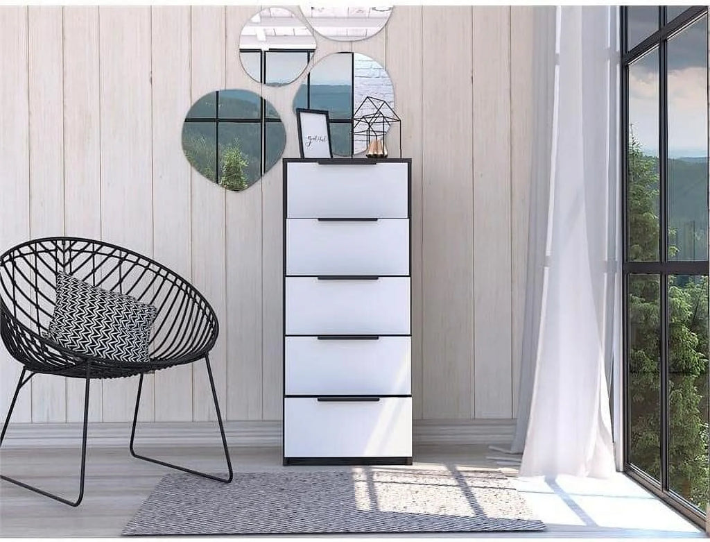 Modern 5-Drawer Engineered Wood Dresser W813