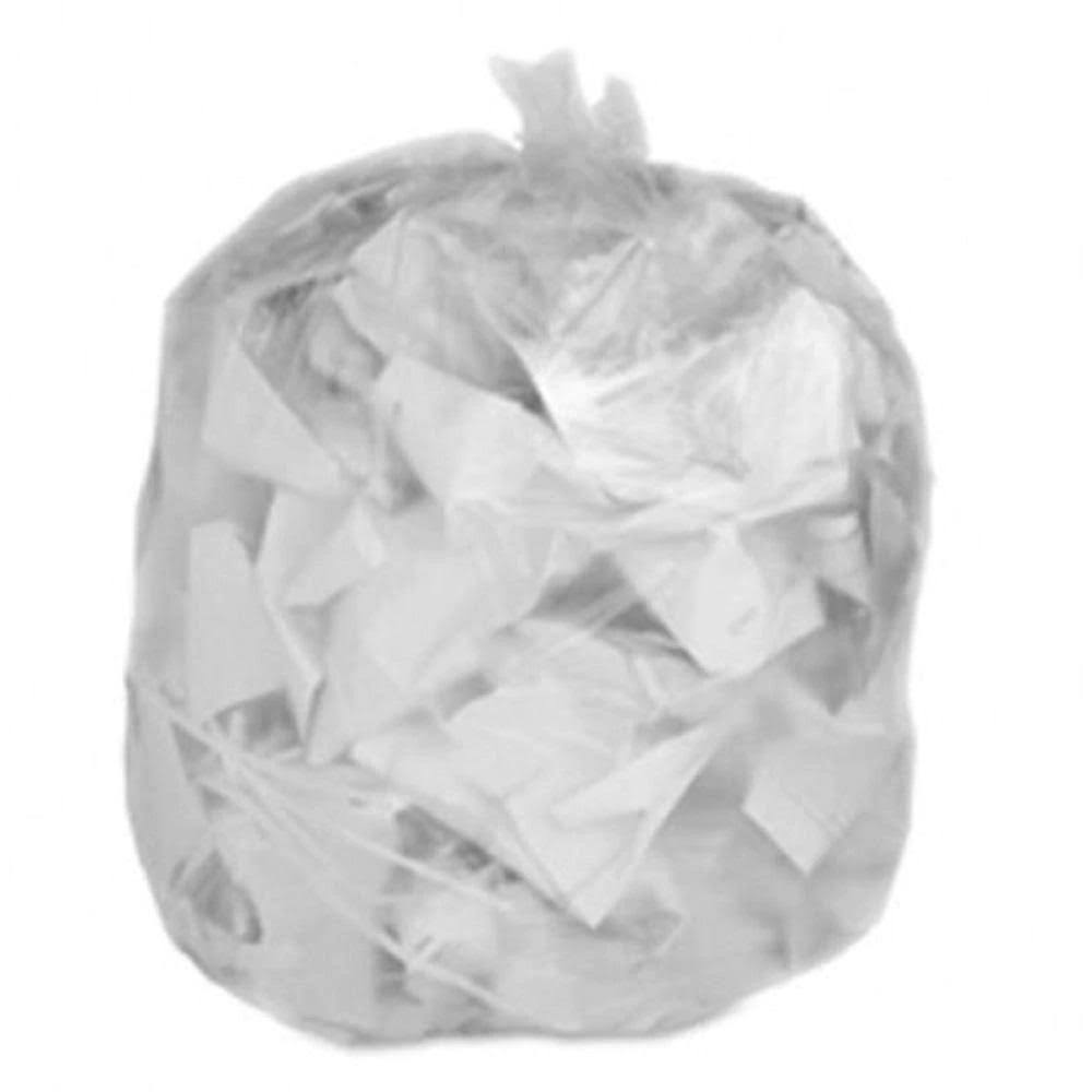 55-60 Gallon High Density Clear Trash Bags, 150 Bags M739056