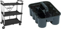 Black Folding Collapsible Service Cart P532