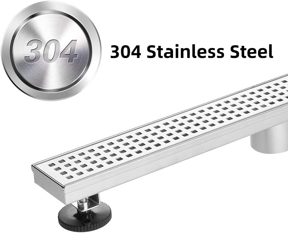 28 inch Brushed 304 Stainless Steel Linear Shower Drain Pack of 2 N39533