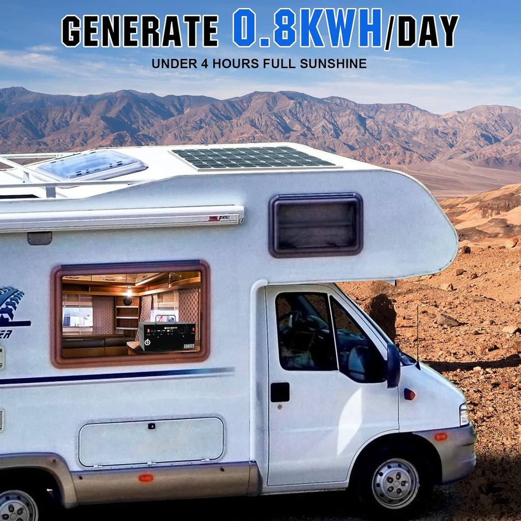 800WH Solar Power System with 195W Solar Panel and 512WH Power Station N816