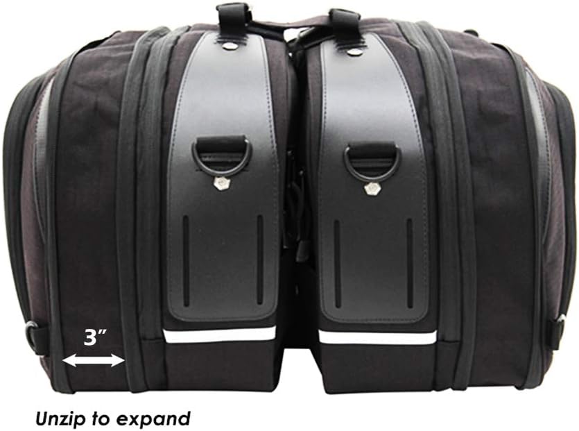 Motorcycle Saddlebags with Universal Mounting System H1685