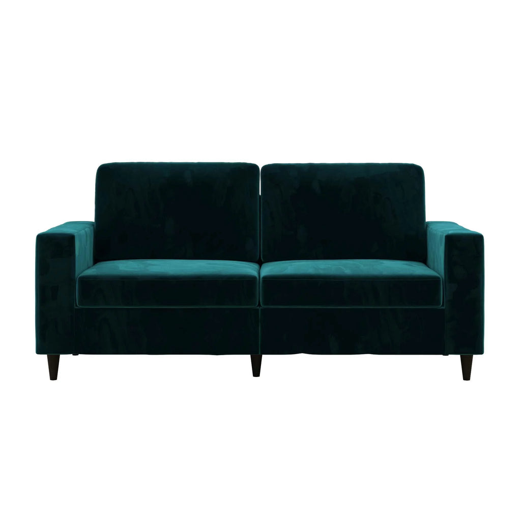 Green Velvet 3 Seater Sofa U851