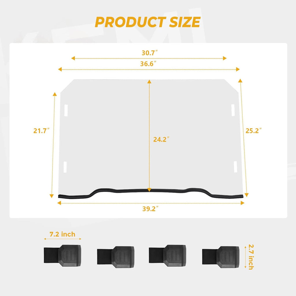 Scratch Resistant Polycarbonate Front Full Windshield M903