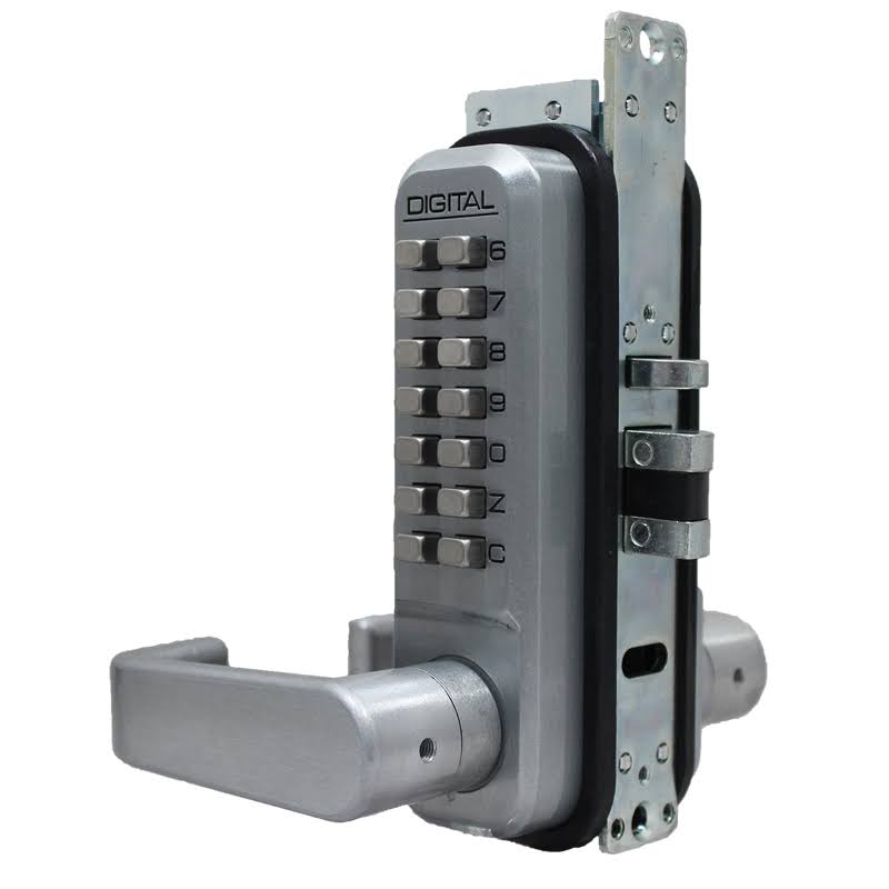 Mechanical Keyless Narrow Stile Lever Handle Lock with Double Sided Combination C19719