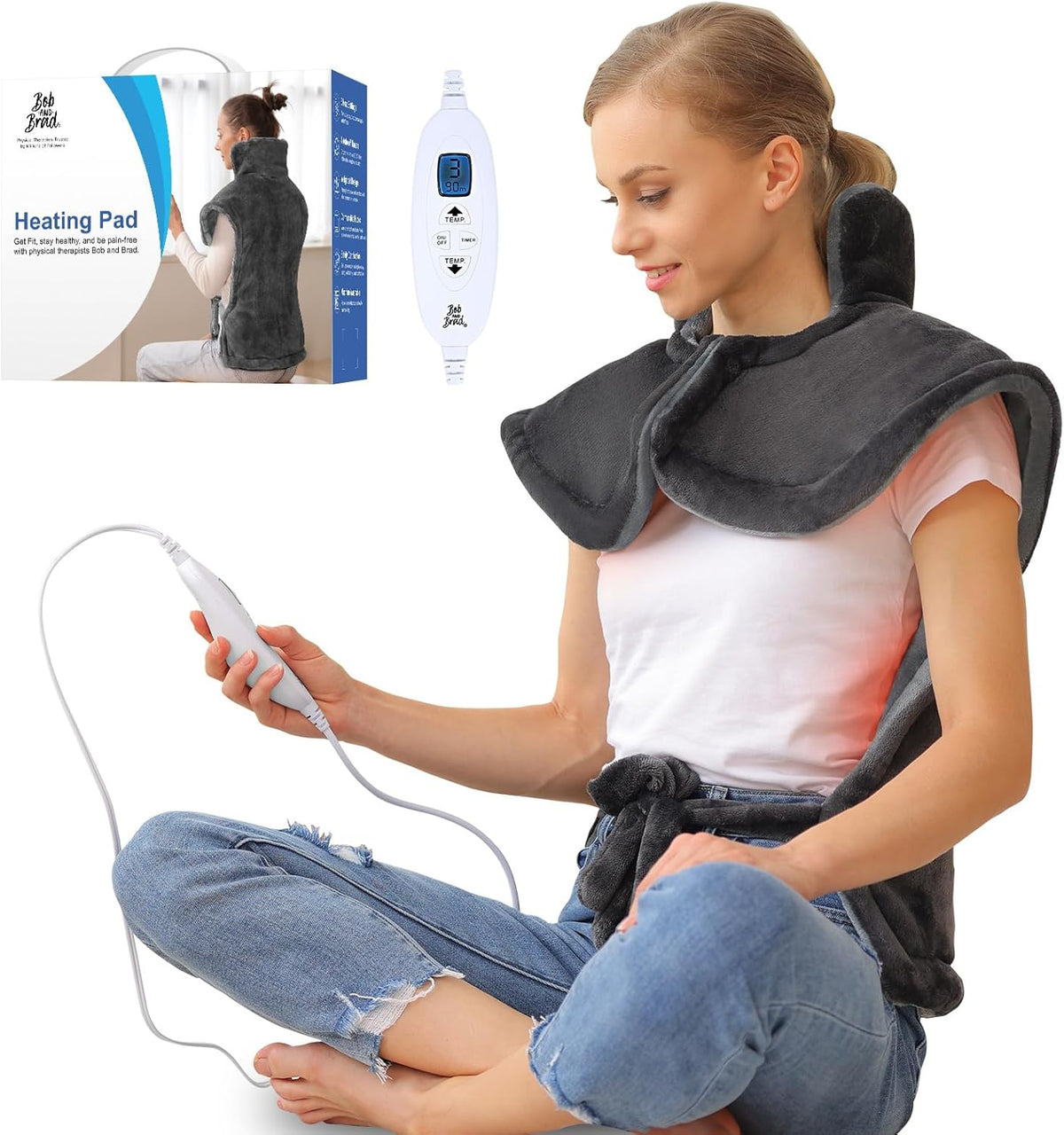 Weighted Electric Heating Pad, 24"x34" L57377
