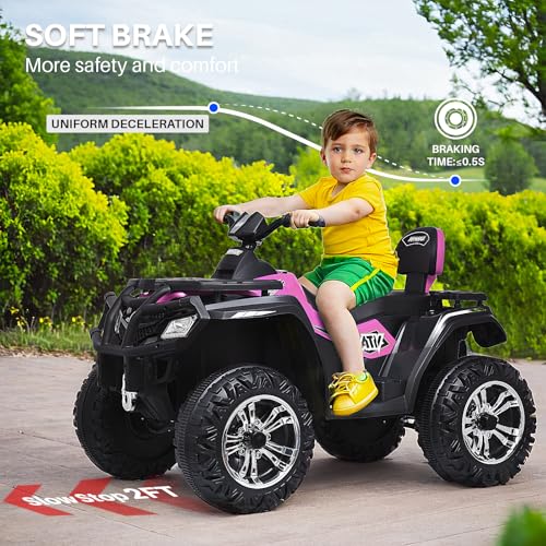 24V 2 Seater Kids Ride on ATV Car 4WD Quad Electric Vehicle H44539