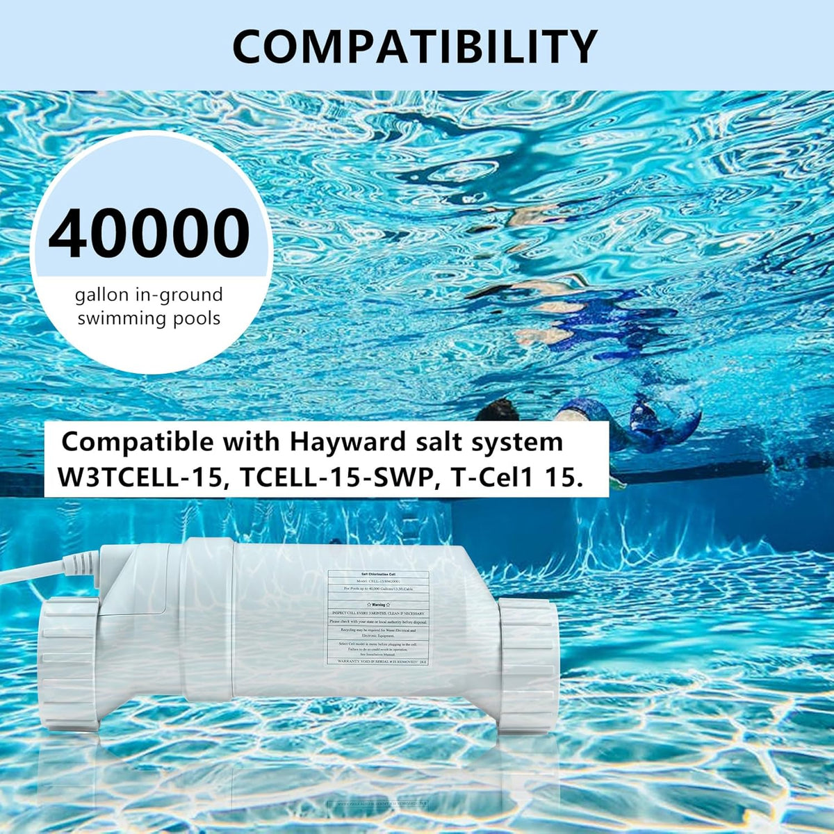 T-15 Salt Cell up to 40,000 Gallons Pool T531743