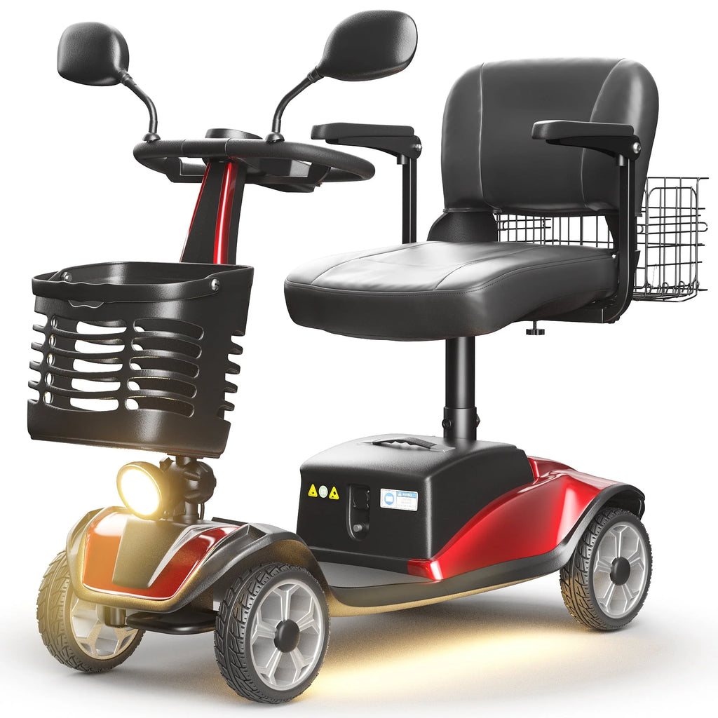 Red Foldable 4 Wheel Mobility Scooter N97892