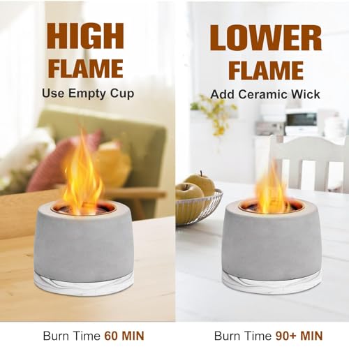 Concrete Tabletop Fire Pit Bowl with Extinguisher F36950