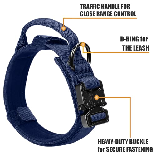 Camo Military Dog Collar and Bungee Leash Set with Metal Buckle D945