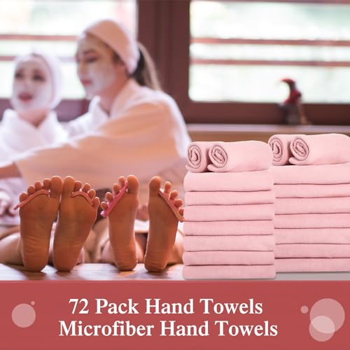 72 Pack 16 x 27 Inch Pink Hand Towels F10032