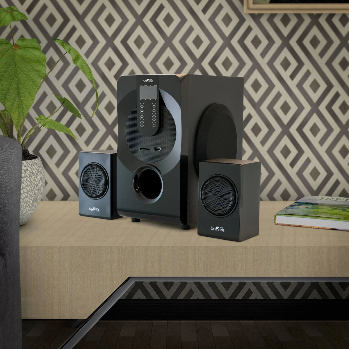 Black 5.1 Channel Bluetooth Surround Sound Speaker System K64000