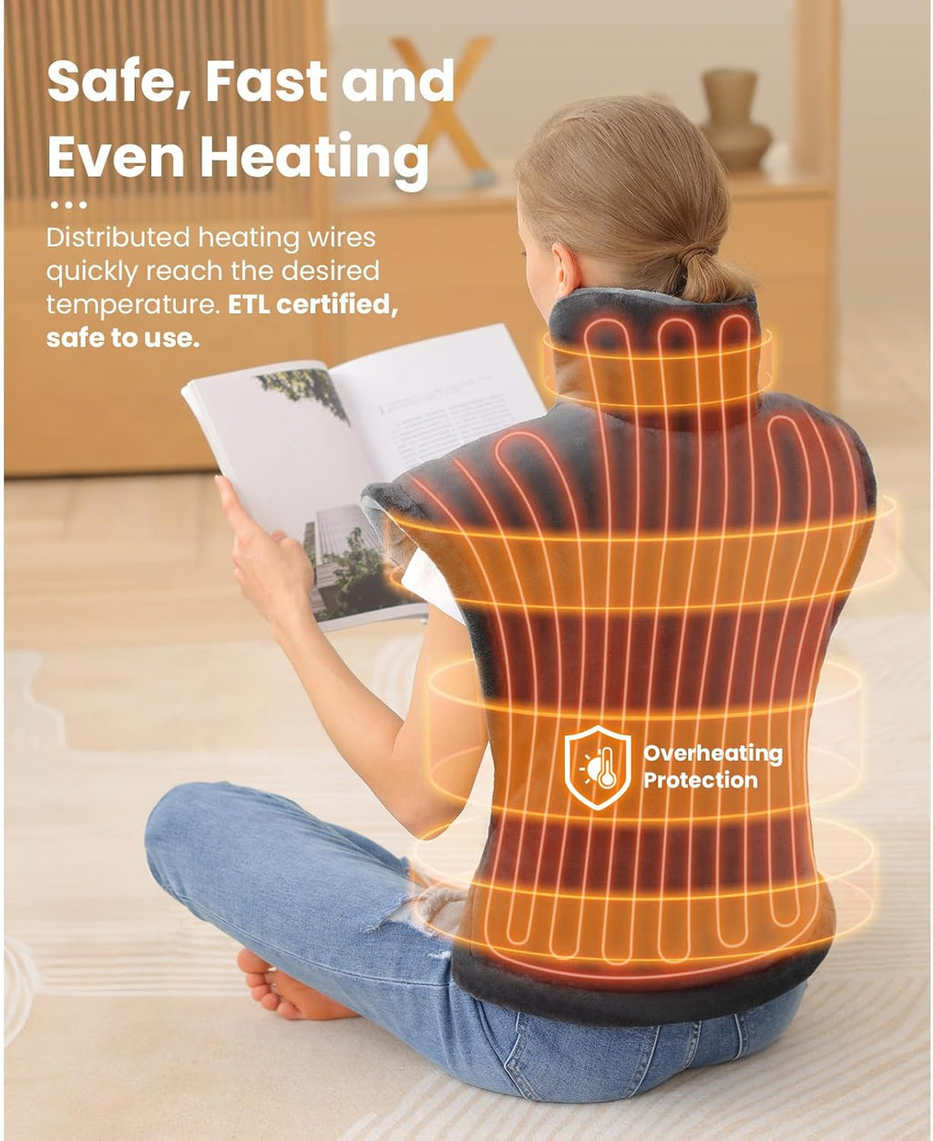Weighted Electric Heating Pad, 24"x34" L57377
