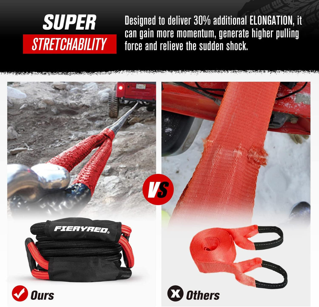 20 ft x 7/8 Kinetic Recovery Rope with Carry Bag F326