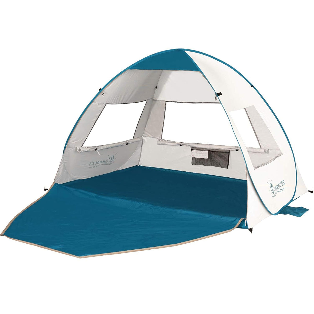 Large Pop Up Beach Tent 3-4 Person Anti-UV C96609