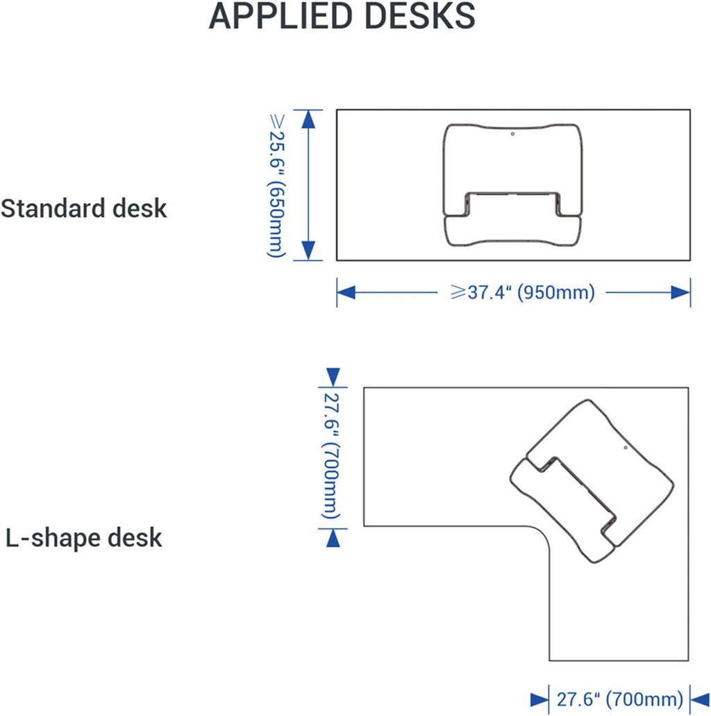 35" Wide Electric Standing Desk Converter with Keyboard Tray U121078