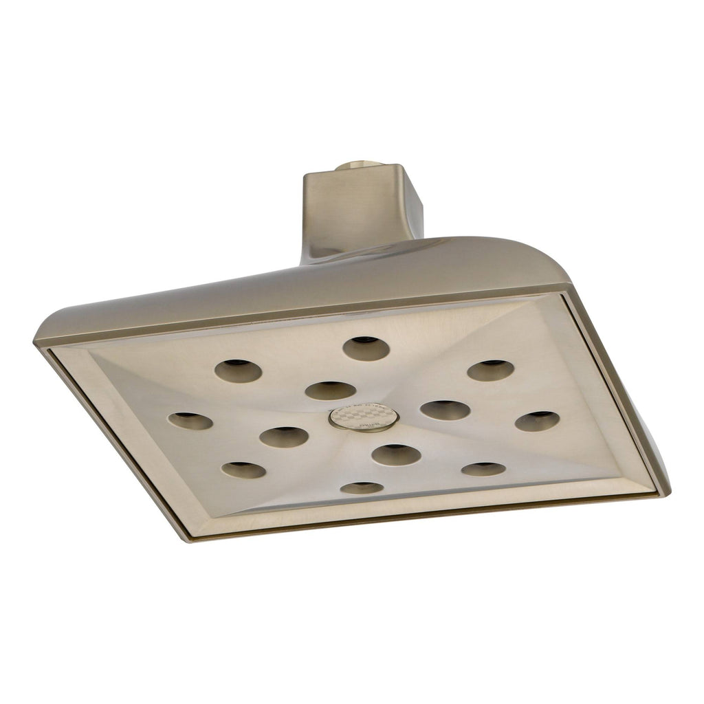 Brushed Nickel Ceiling Mount Raincan Shower Head D298