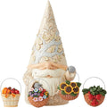 Four Seasons Gnome Statue with 4 Baskets Figurine 16.5 Inch Multicolor P18604