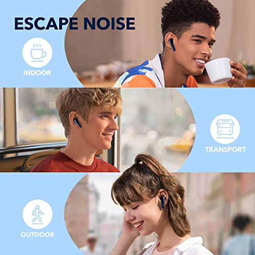Black Noise Cancelling Wireless Bluetooth Earbuds A28186